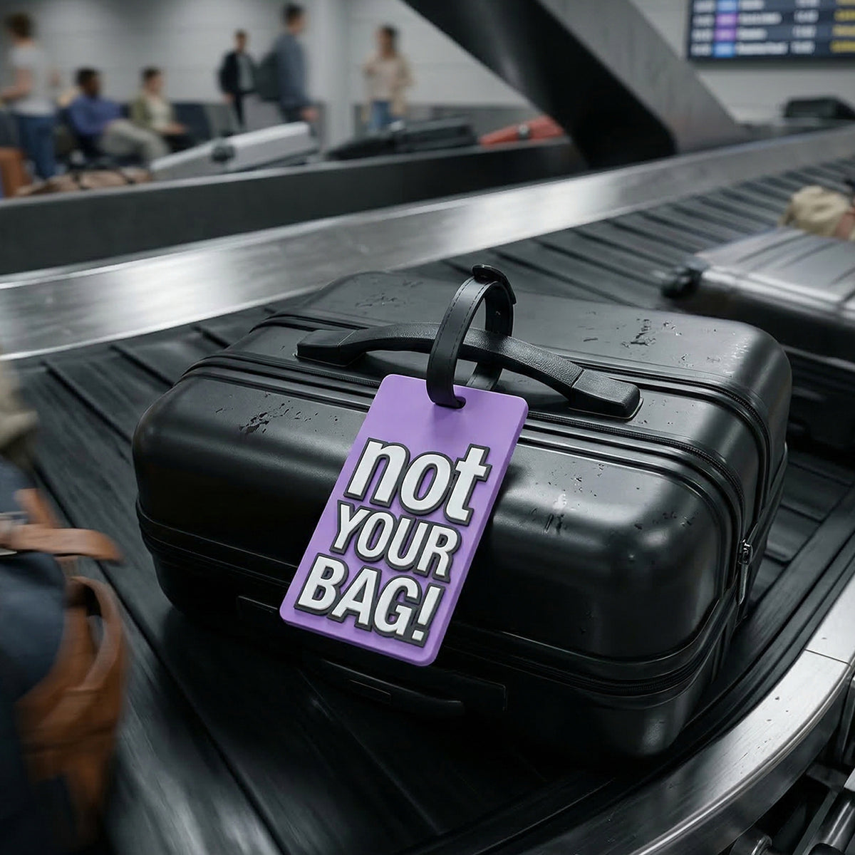 Travel Identification Luggage Bag Tag With Bold Not Your Bag (1 Pc)